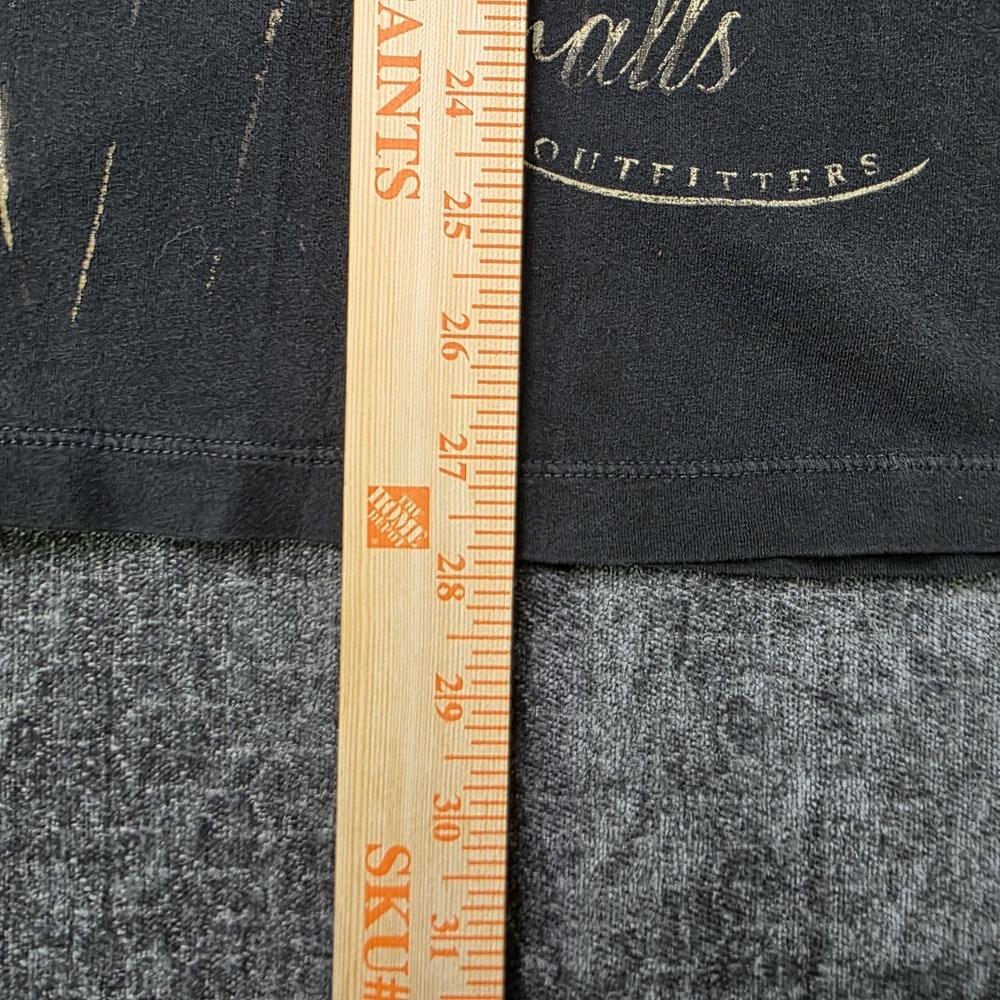 Legacy Falls Henley T Shirt Mens Large Allover Deer Logo 100% Cotton Outdoor - Picture 3 of 9